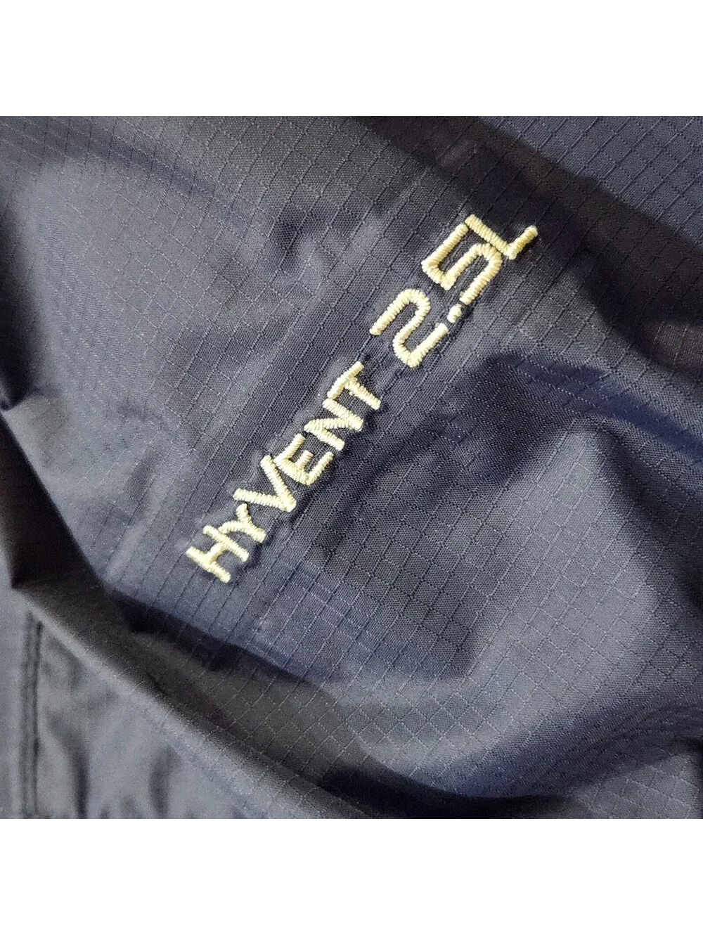 The North Face HyVent 2.5L Jacket Mens XL Navy Blue Hooded Rain Windbreaker Coat